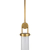 Wynwood 15-in Vintage Brass/Glossy Opal 1 Light Pendant