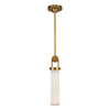 Wynwood 15-in Vintage Brass/Glossy Opal 1 Light Pendant