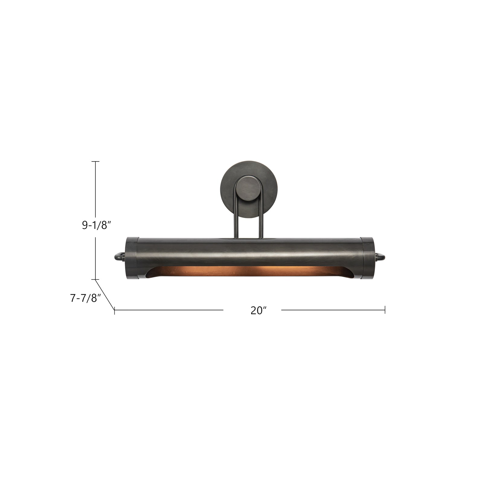 Wynwood 20-in Vintage Brass 2 Lights Wall/Picture Light
