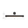 Wynwood 32-in Urban Bronze 2 Lights Wall/Picture Light