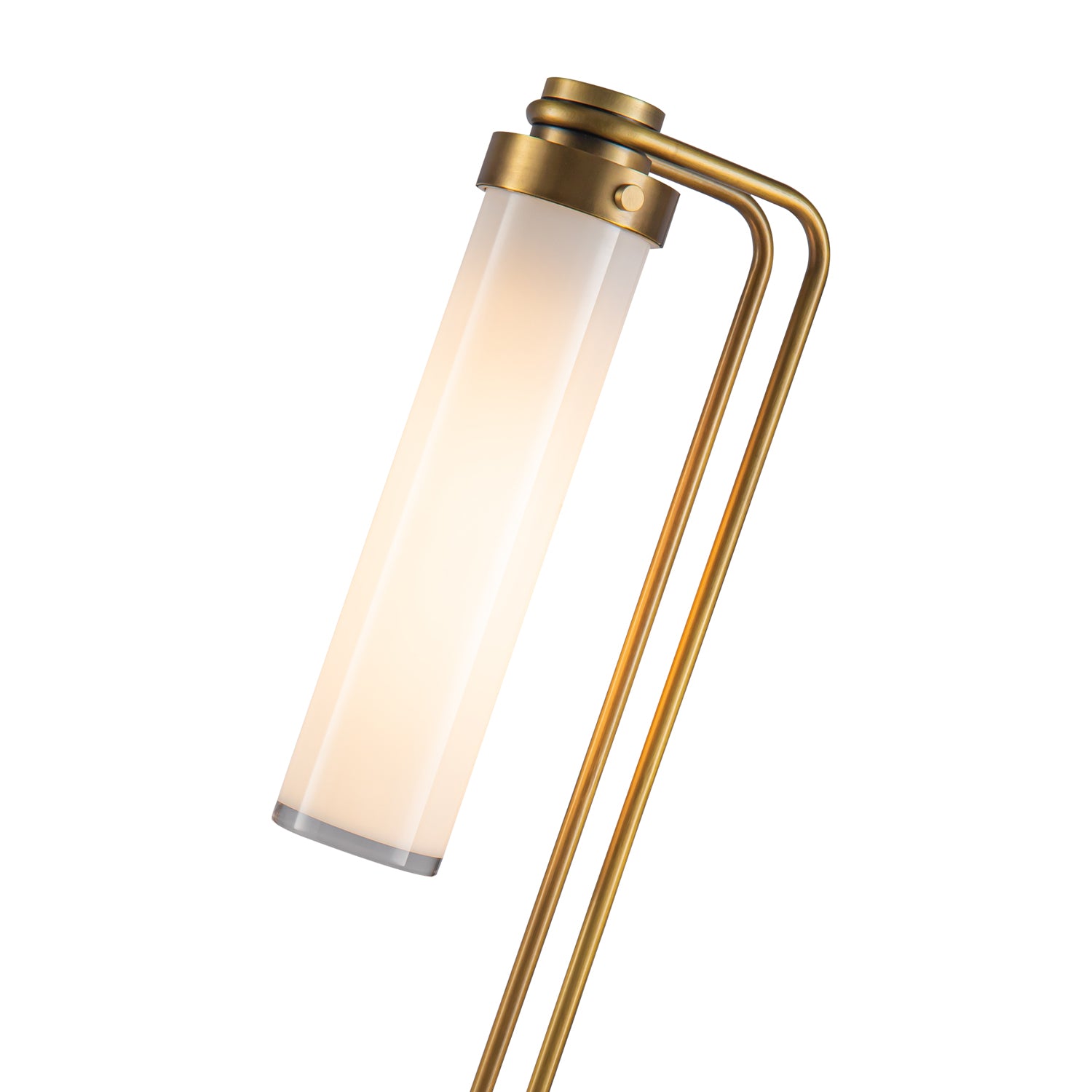 Wynwood 22-in Vintage Brass/Glossy Opal 1 Light Table Lamp