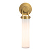 Wynwood 16-in Vintage Brass/Glossy Opal 1 Light Wall/Vanity