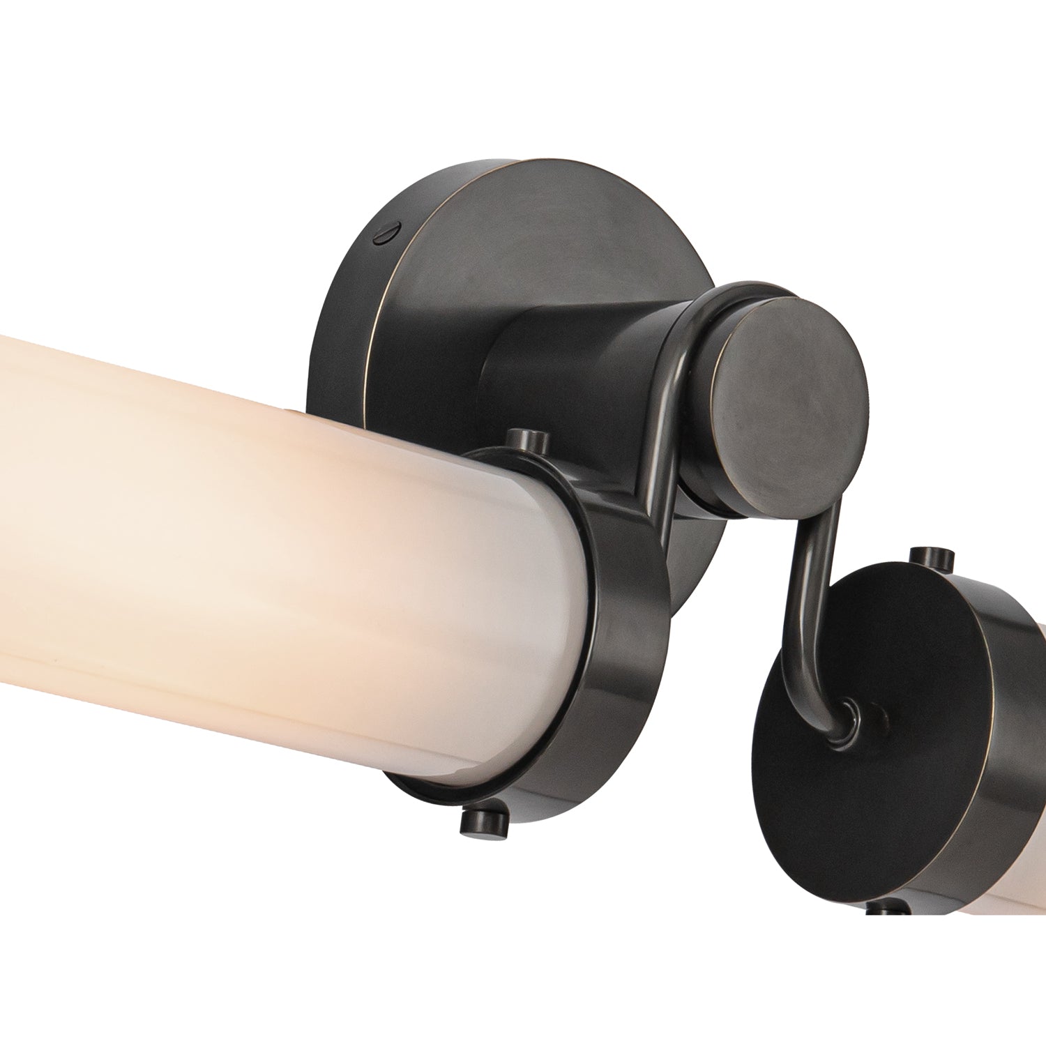 Wynwood 23-in Urban Bronze/Glossy Opal 2 Lights Wall/Vanity