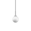 White Glass Globe 3" Single Pendant - Polished Chrome Socket