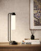 Wynwood 22-in Urban Bronze/Glossy Opal 1 Light Table Lamp