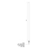 Fan Downrod 36-in Brushed Nickel