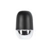 Yara 4-in Black/Clear Glass LED Exterior Wall