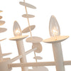 Yukari 41-in Matte White 16 Lights Chandeliers
