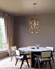 Yukari 41-in Polished Brass 16 Lights Chandeliers