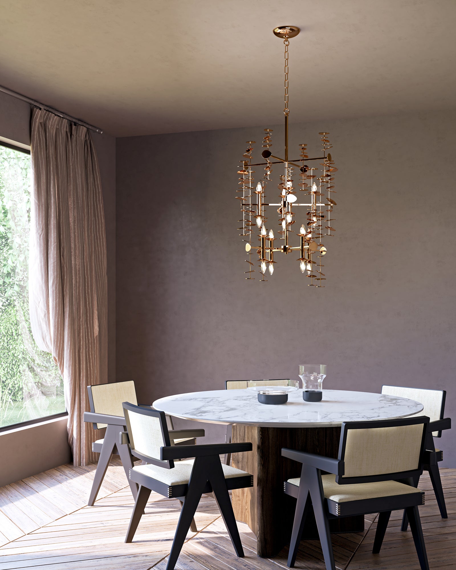 Yukari 41-in Polished Brass 16 Lights Chandeliers