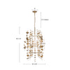 Yukari 41-in Matte White 16 Lights Chandeliers