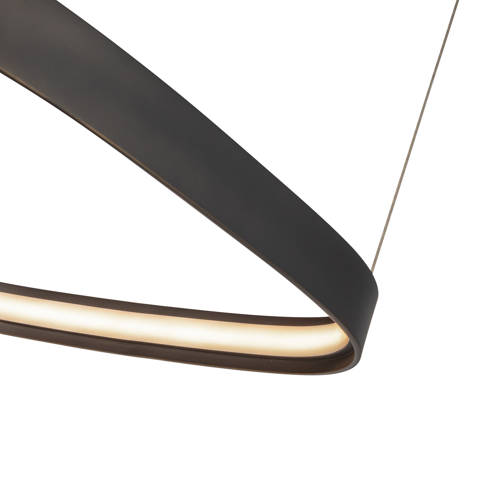 Yukon 19-in Urban Bronze LED Pendant