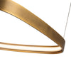 Yukon 19-in Vintage Brass LED Pendant