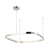 Yukon 31-in Polished Nickel LED Pendant