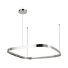 Yukon 31-in Polished Nickel LED Pendant
