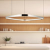 Yukon 31-in Polished Nickel LED Pendant