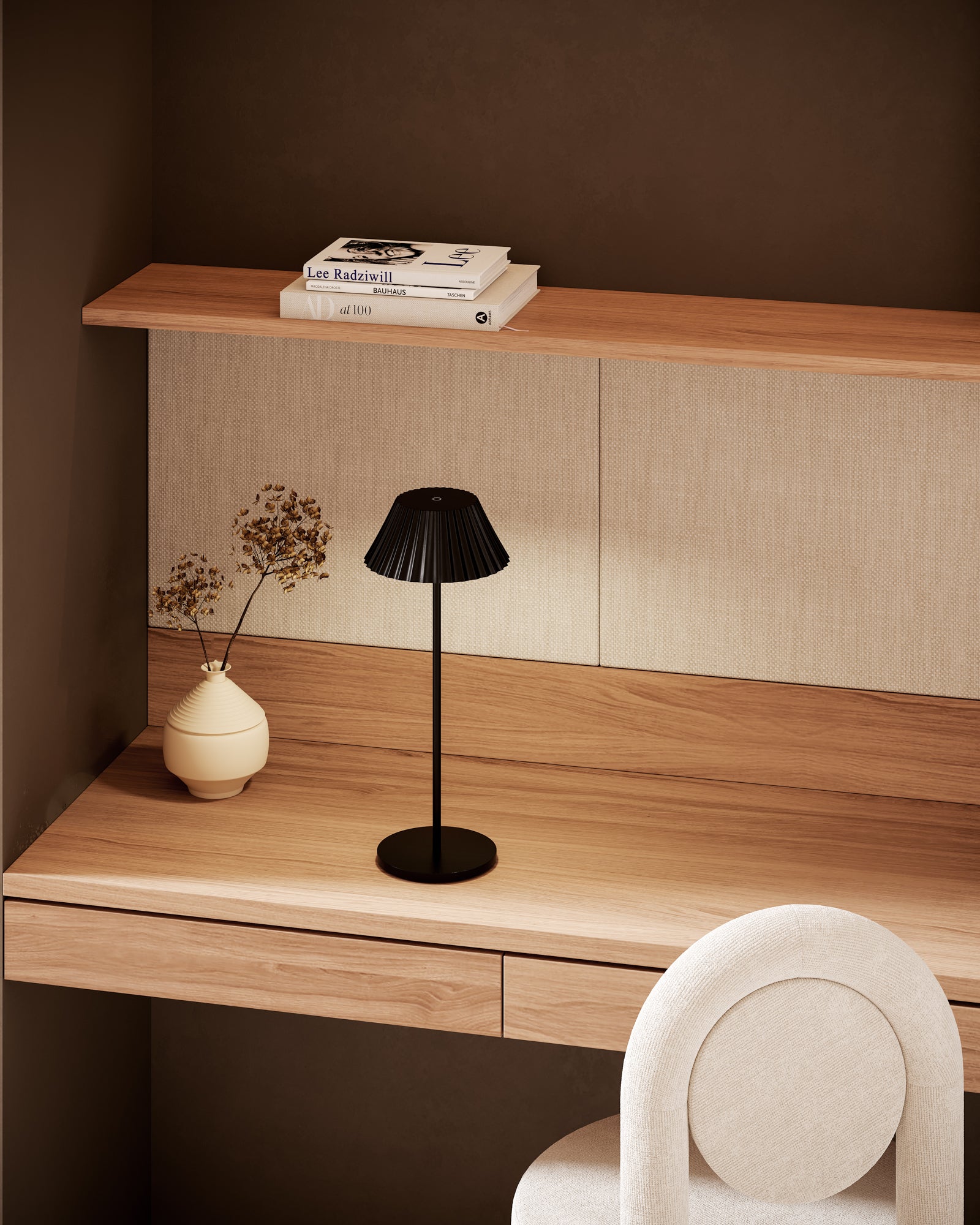Zola 6-in Black LED Table Lamp