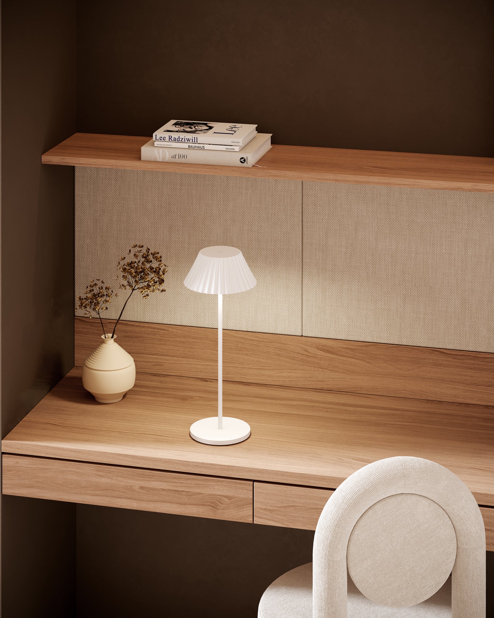 Zola 6-in White LED Table Lamp