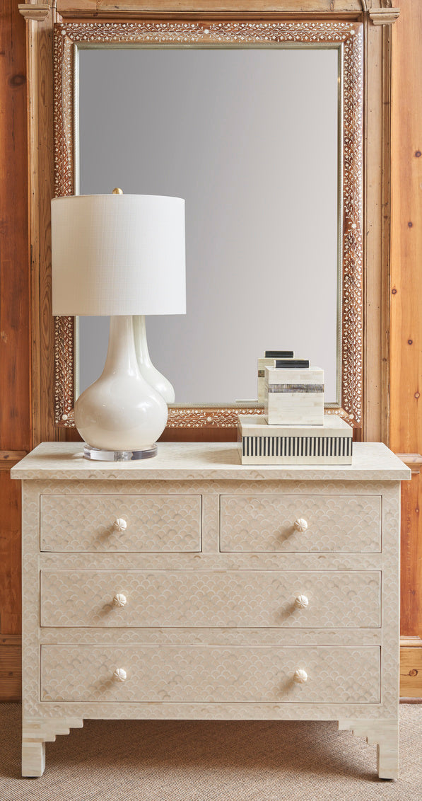 Charles Vase Lamp - Cream