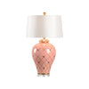 Ginger Jar Lamp - Coral