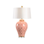 Ginger Jar Lamp - Coral