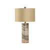 Gray Marble Column Lamp