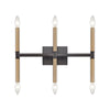 Notre Dame 13'' High 6-Light Bath Bar - Oil Rubbed Bronze and Gold