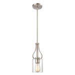 Market Square 5'' Wide 1-Light Mini Pendant - Brushed Nickel