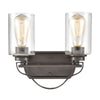 Market Square 12'' Wide 2-Light Vanity Light - Oil Rubbed Bronze