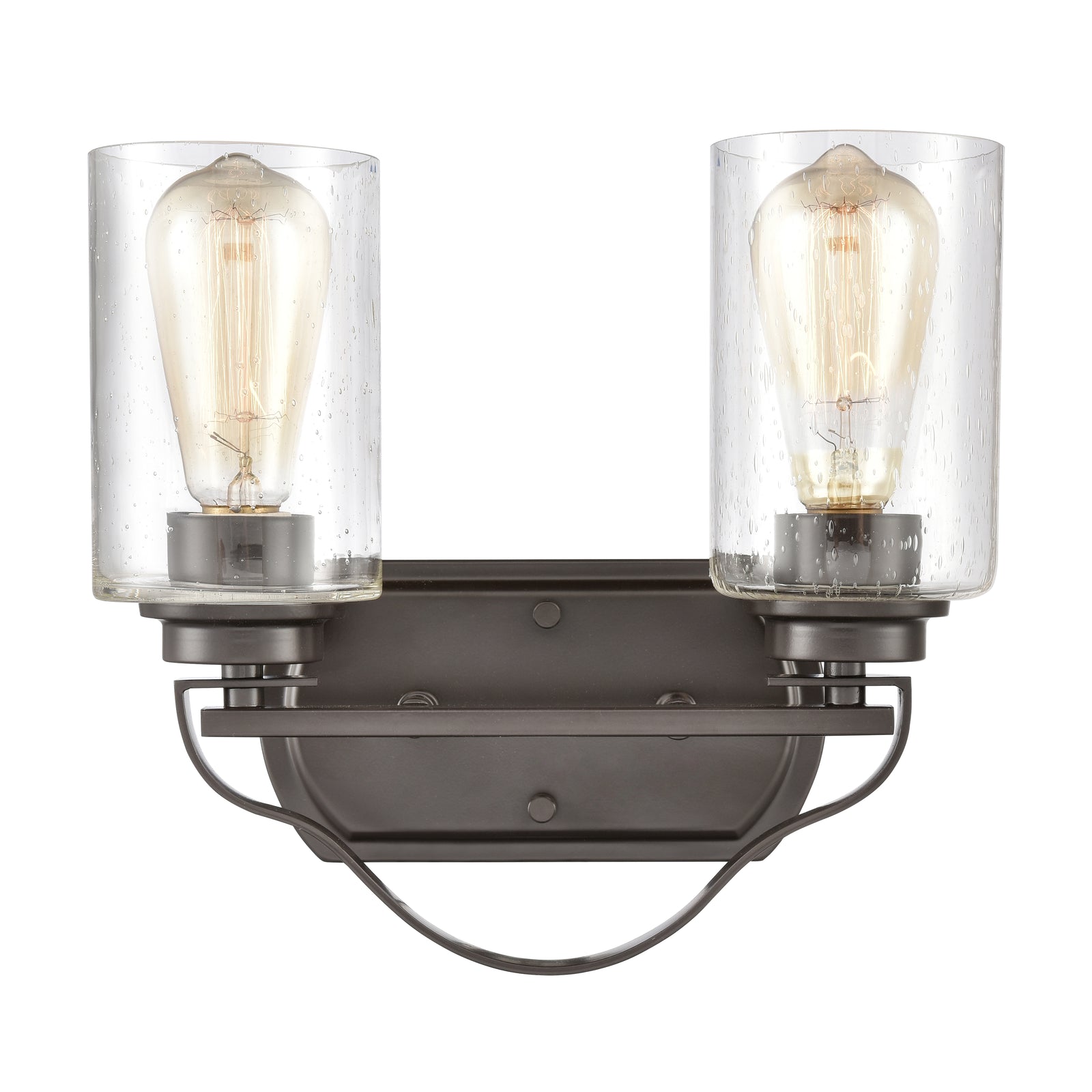 Market Square 12'' Wide 2-Light Vanity Light - Oil Rubbed Bronze