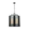 Space Elevator 21'' Wide 8-Light Chandelier - Aged Pewter