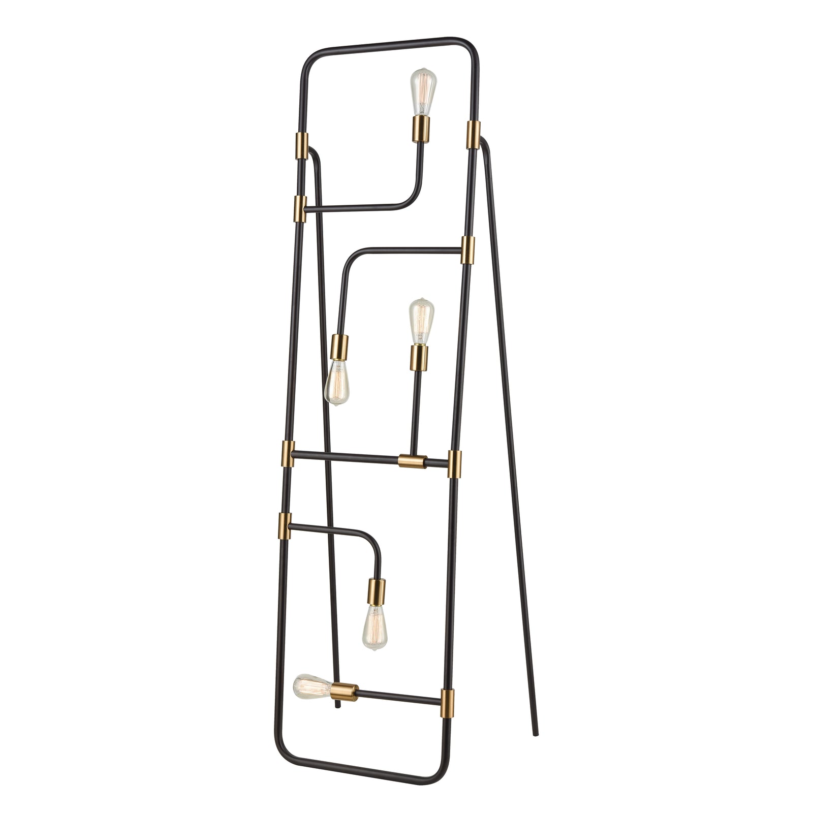 Think Tank 64'' High 5-Light Floor Lamp - Black