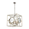 Magnitude 20'' Wide 4-Light Chandelier - Silver Leaf