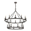 Castle 47'' Wide 20-Light Chandelier - Oil Rubbed Bronze