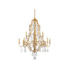 Buckhead Large Chandelier - Gold