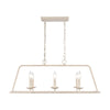 Joanie 34'' Wide 6-Light Linear Chandelier - Antique White