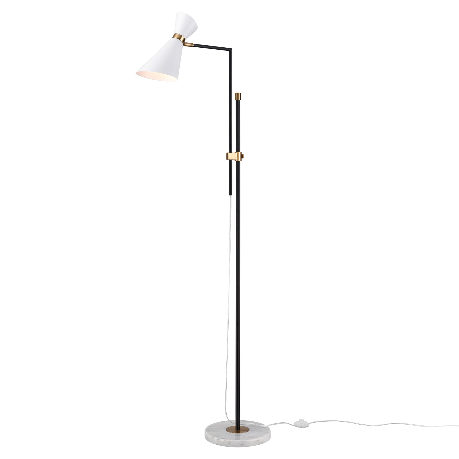 Taran 61'' High 1-Light Floor Lamp - Matte White