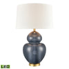 Perry 30'' High 1-Light Table Lamp - Blue - Includes LED Bulb