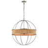 Ural 24'' Wide 6-Light Chandelier - Polished Silver