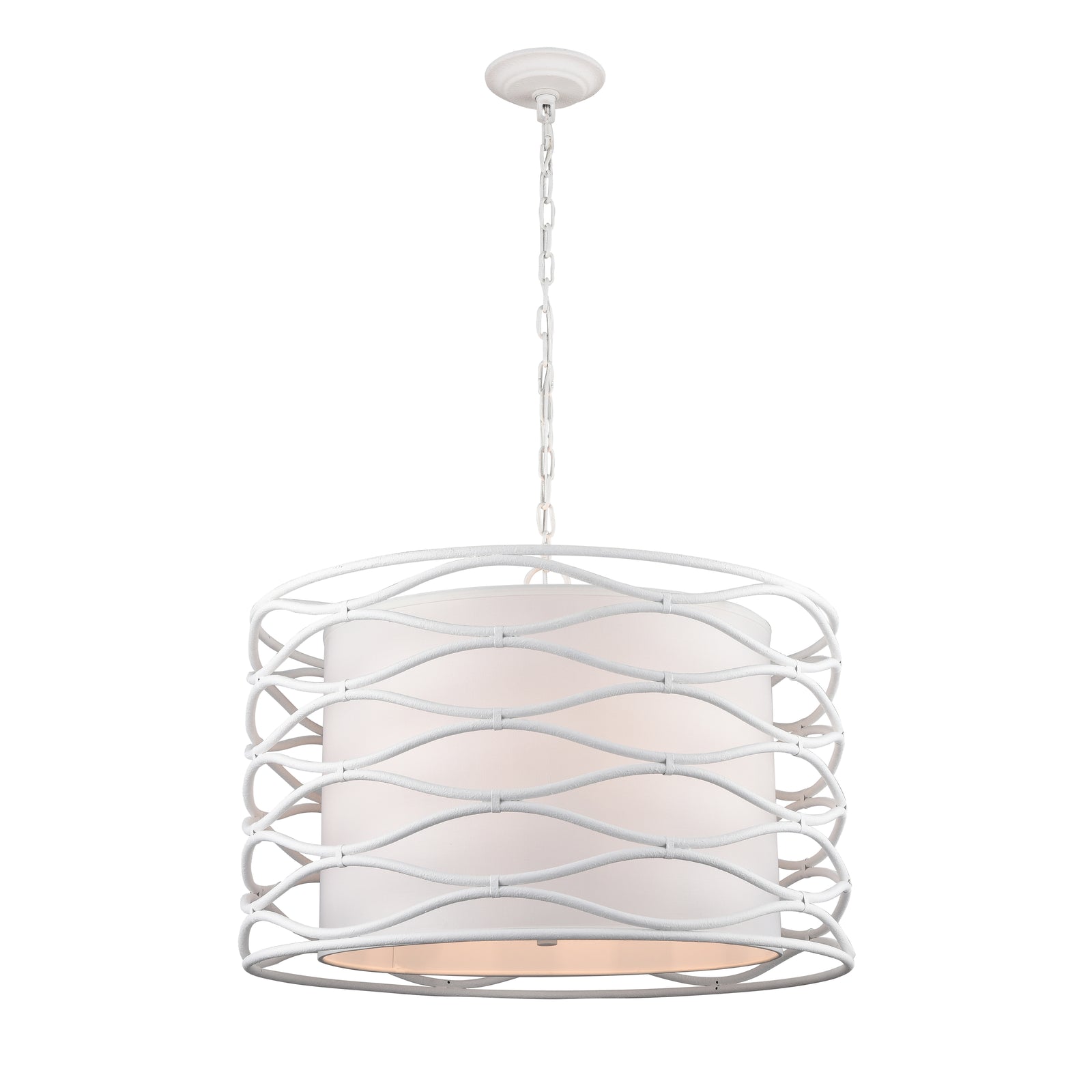 Hillcrest 24'' Wide 4-Light Chandelier - Dry White