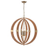 Pyrus 27'' Wide 4-Light Chandelier - Brown