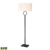 Staffa 62'' High 1-Light Floor Lamp - Matte Black - Includes LED Bulb