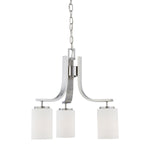 Pendenza 20'' Wide 3-Light Chandelier - Brushed Nickel